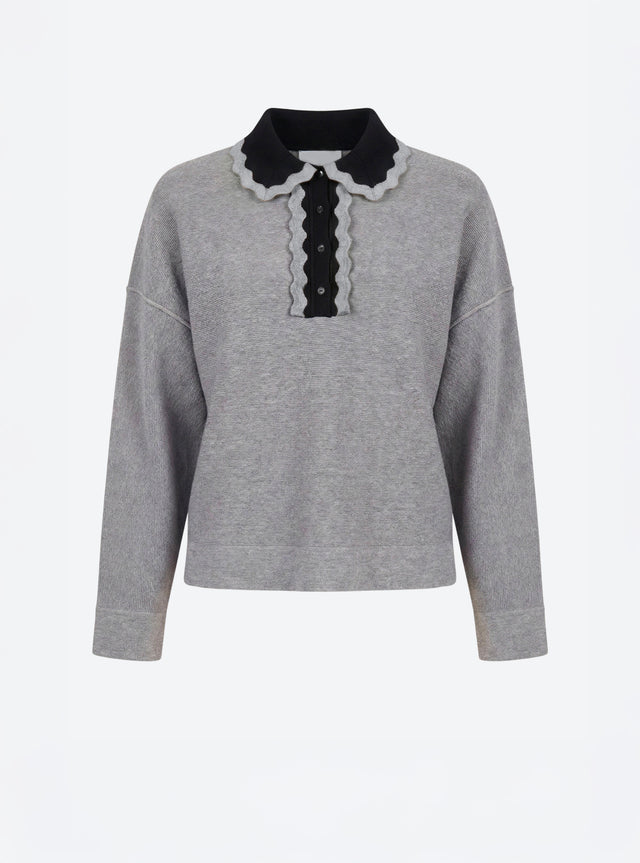 Chemise maille col croquet - Image principale