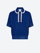 Top ample maille col croquet
