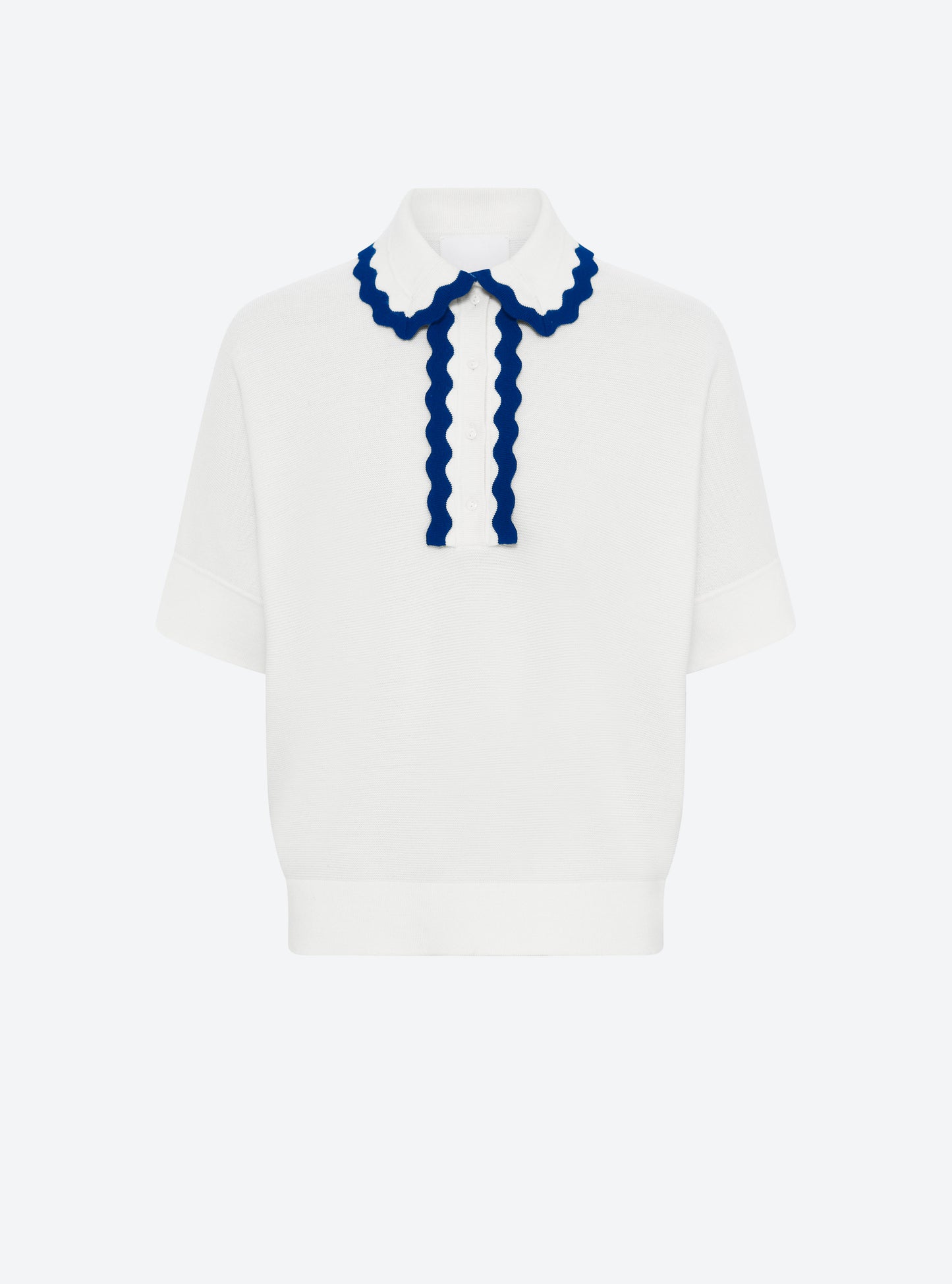 Top ample maille col croquet milk-bleu faience - Molli_packshot