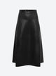 Jupe longue maille effet cuir