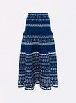 Jupe fine jacquard porcelaine