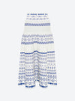 Fine knit skirt in porcelain jacquard