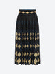 Jupe fluide maille argyle