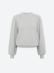 Fine sweater gathered sleeves