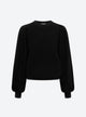 Fine sweater gathered sleeves