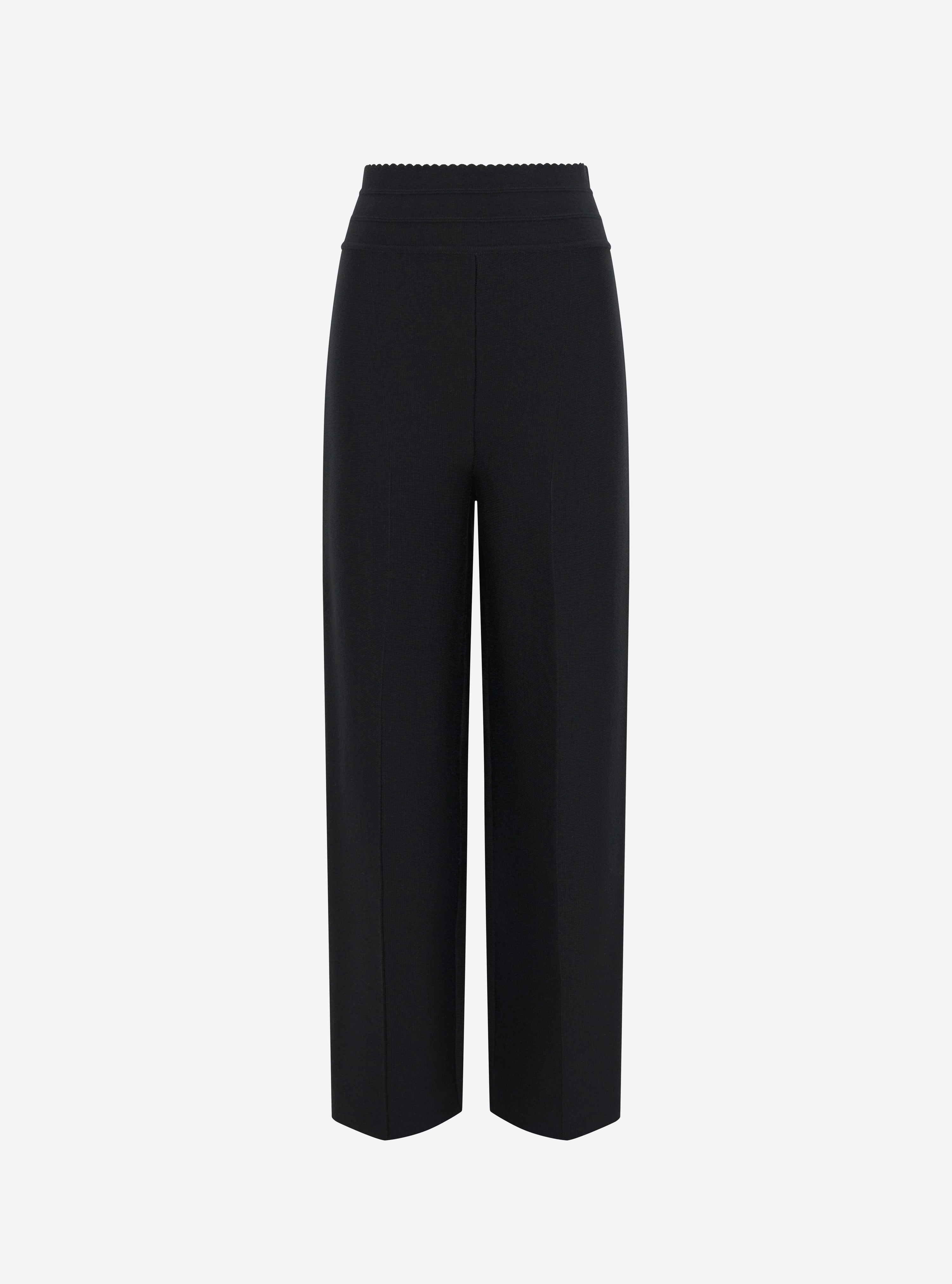 Pantalon 7/8 maille milano noir profond - Molli_packshot