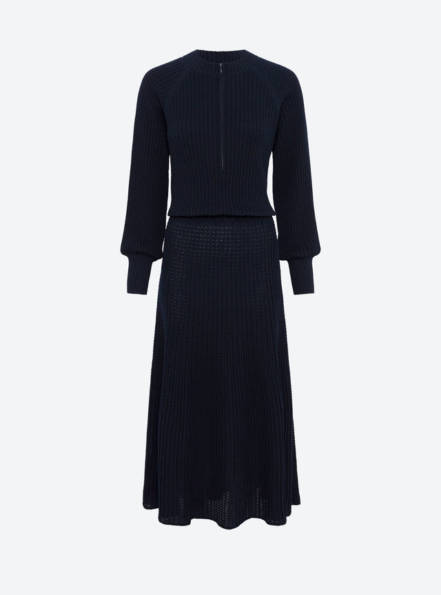 Robe fluide maille ondulée - Image principale