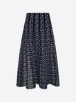 Jupe fine jacquard léopard