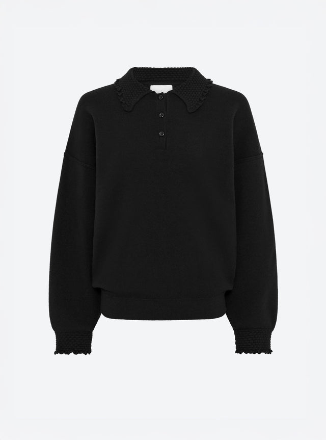 Polo moelleux col volanté - Image principale