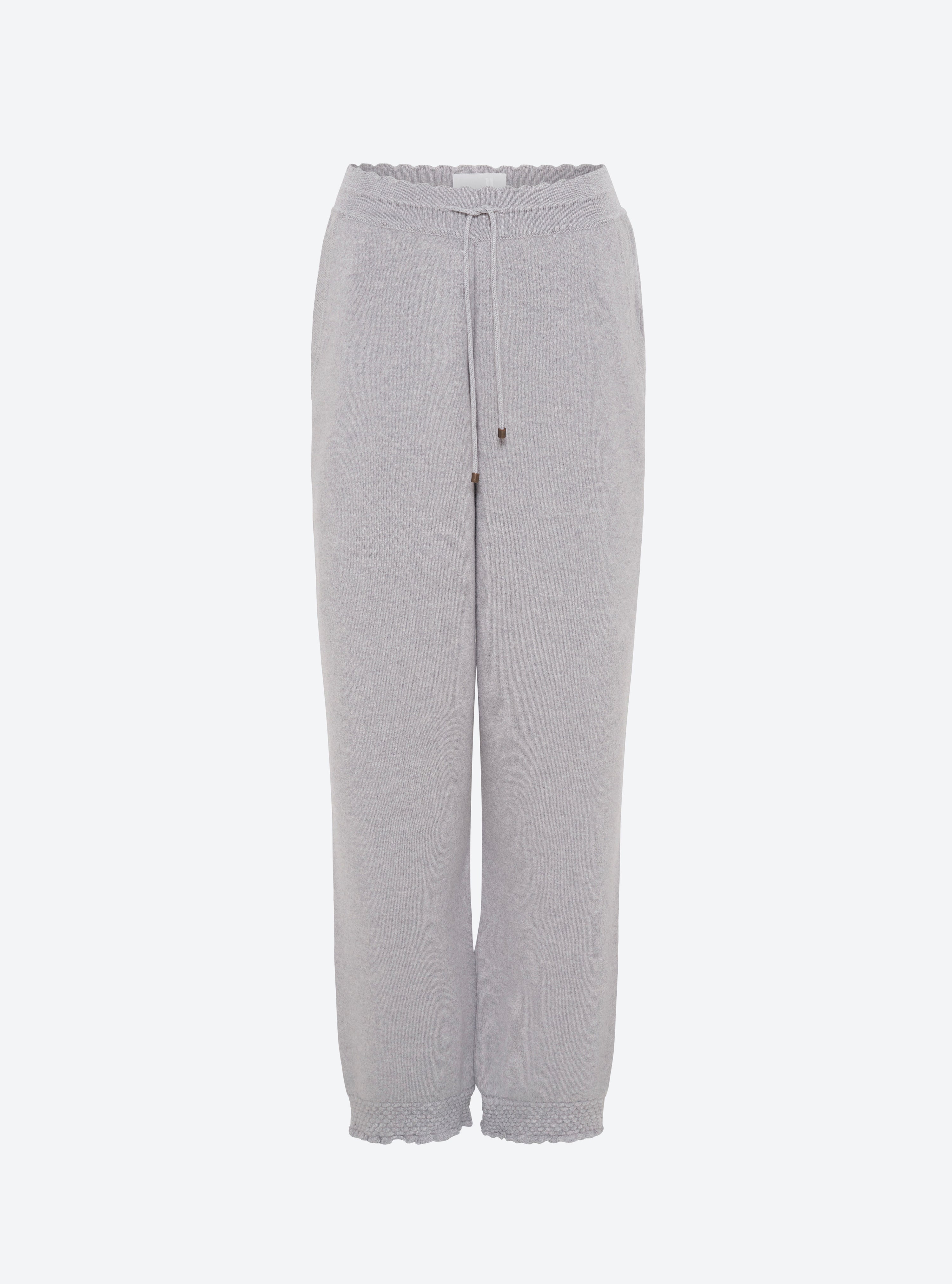 Jogging maille détails smockés gris souris - Molli_packshot