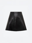 Jupe courte maille effet cuir