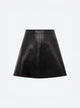 Jupe courte maille effet cuir