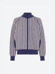 Veste ample zippée col montant