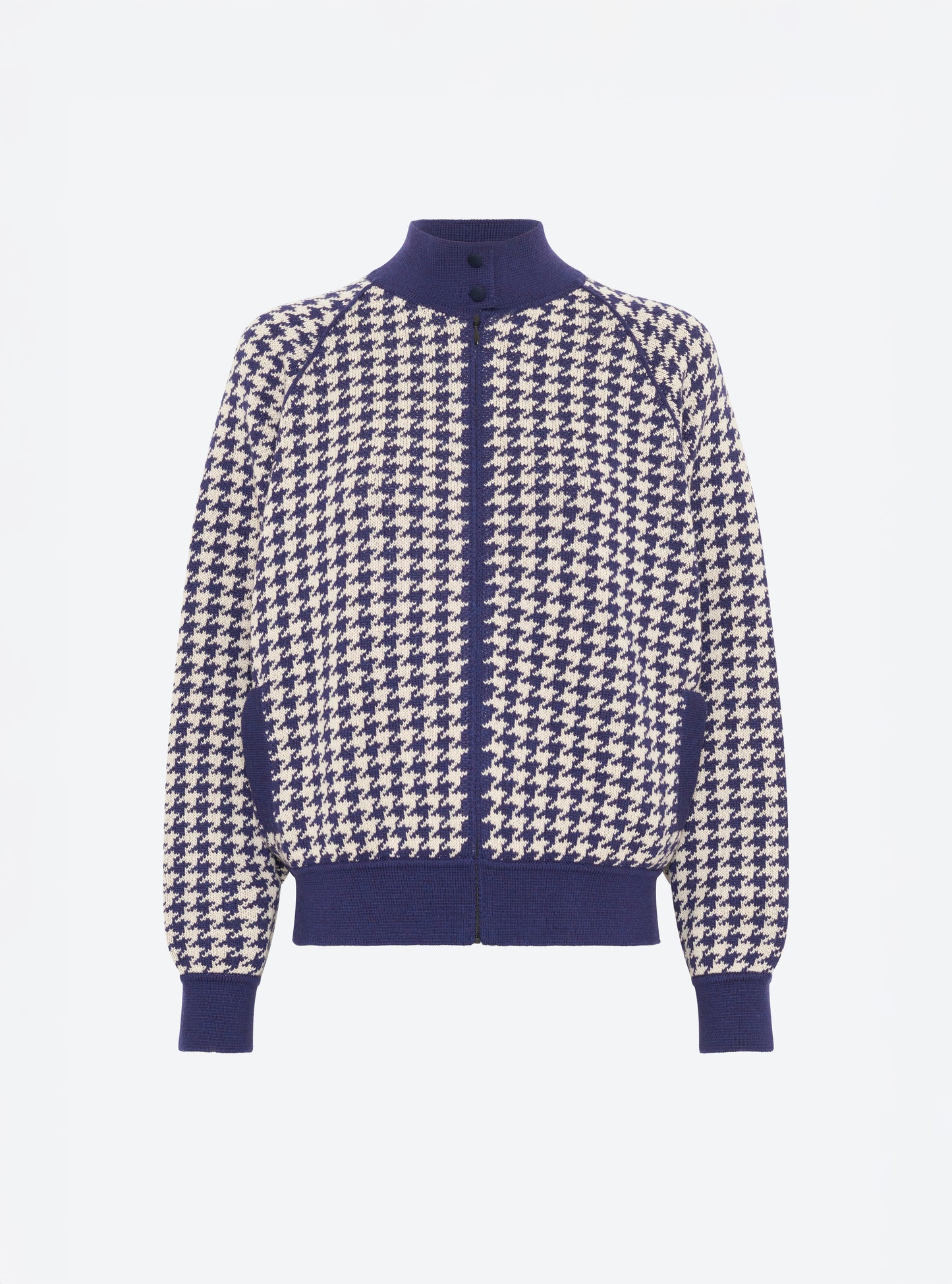 Veste ample zippée col montant indigo-dune - Molli_packshot