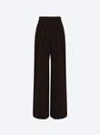 Pantalon fluide en maille ebene