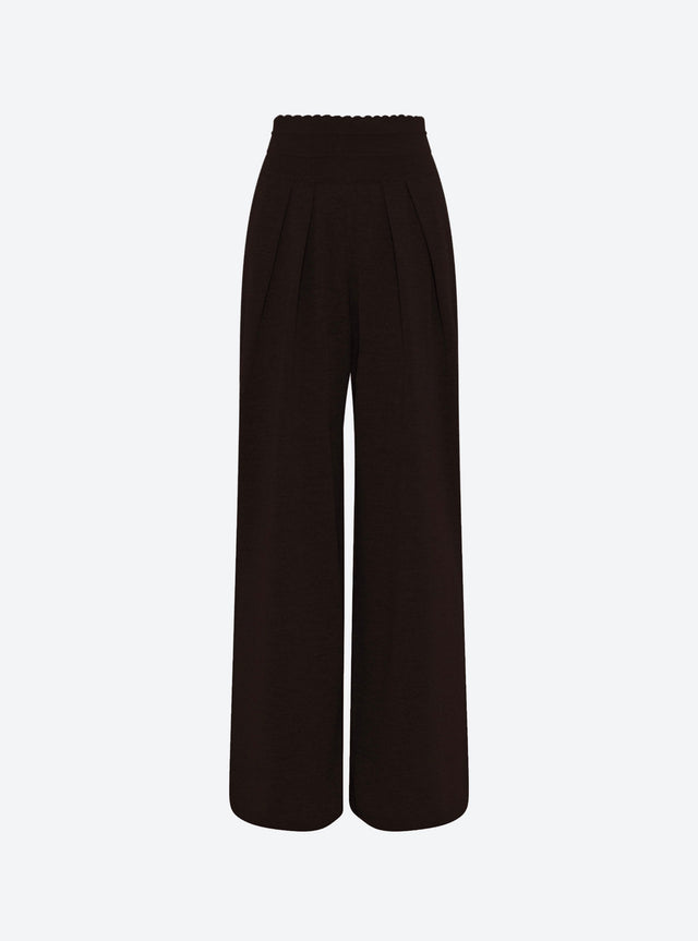 Pantalon fluide en maille ebene - Image principale
