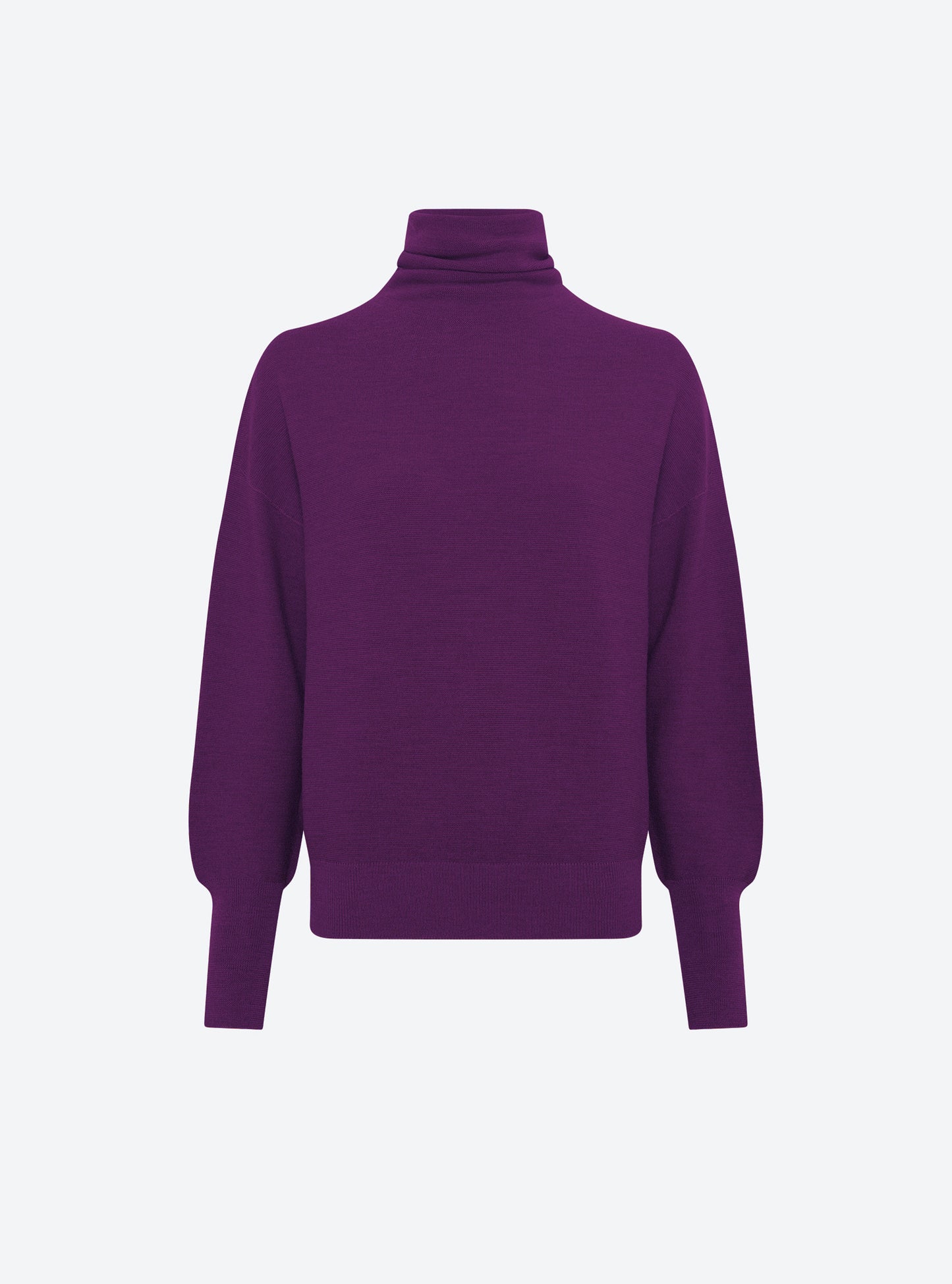 Pull fin col montant violet profond - Molli_packshot