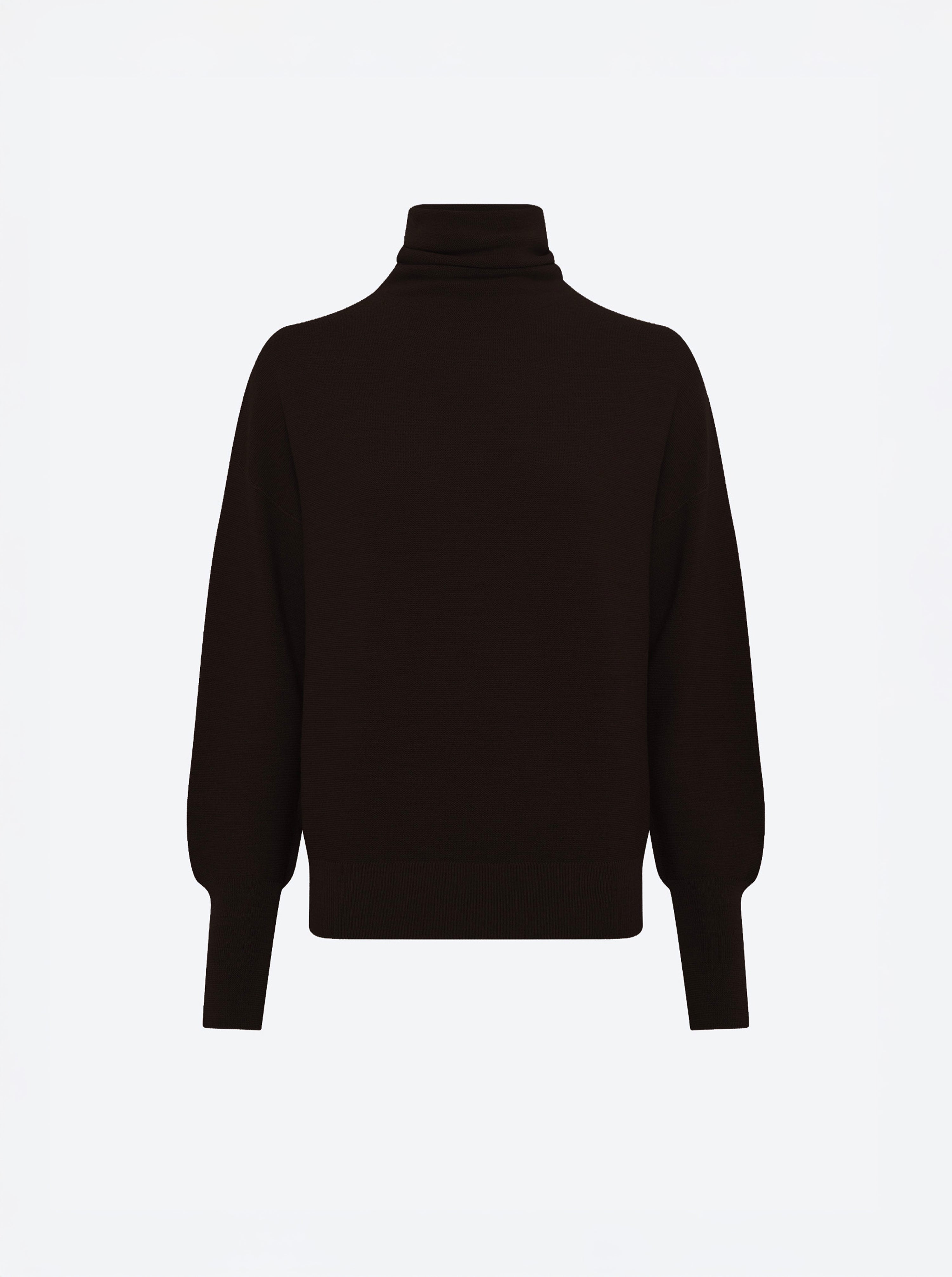 Pull fin col montant ebene - Molli_packshot