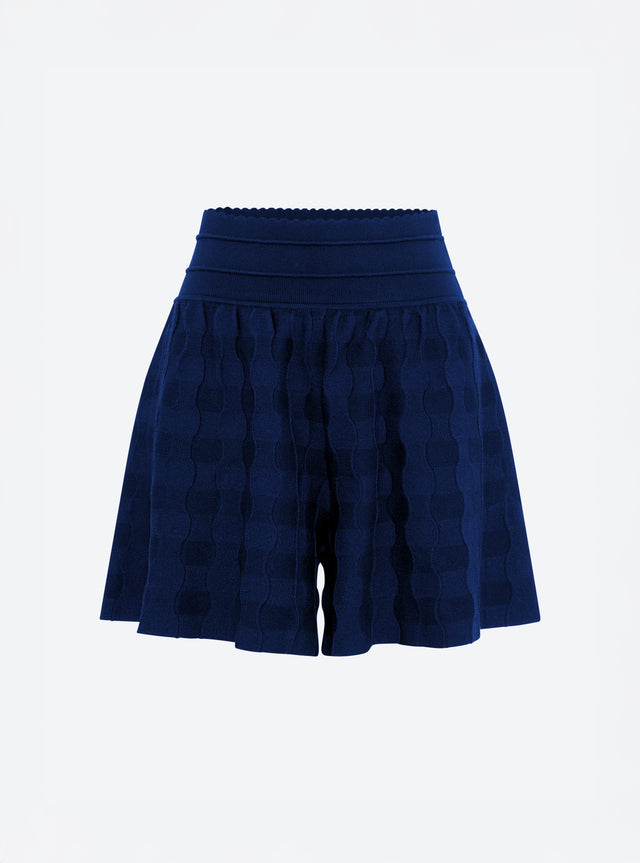 Short en maille vichy uni - Image principale