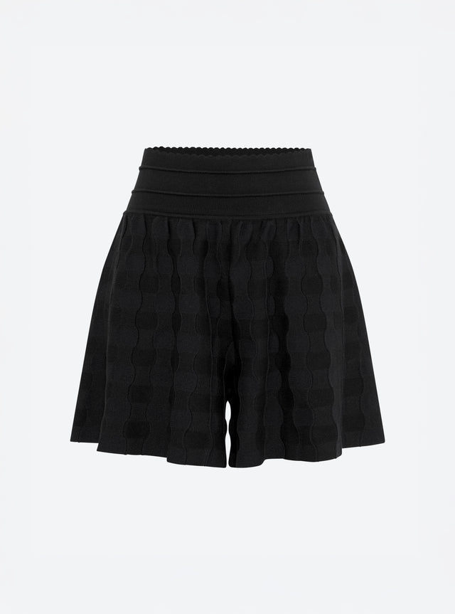 Short en maille vichy uni - Image principale