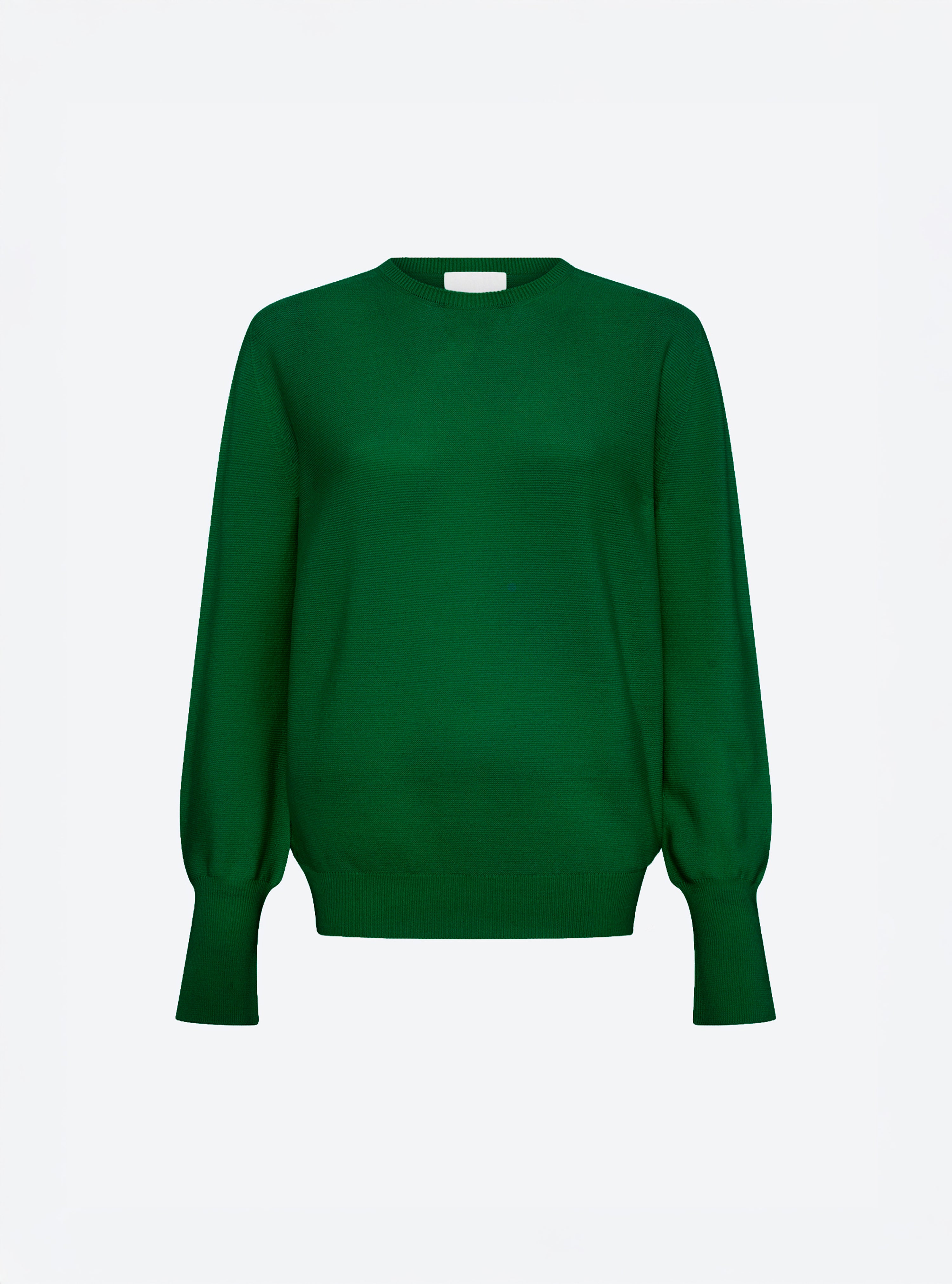 Pull fin col rond chlorophylle - Molli_packshot