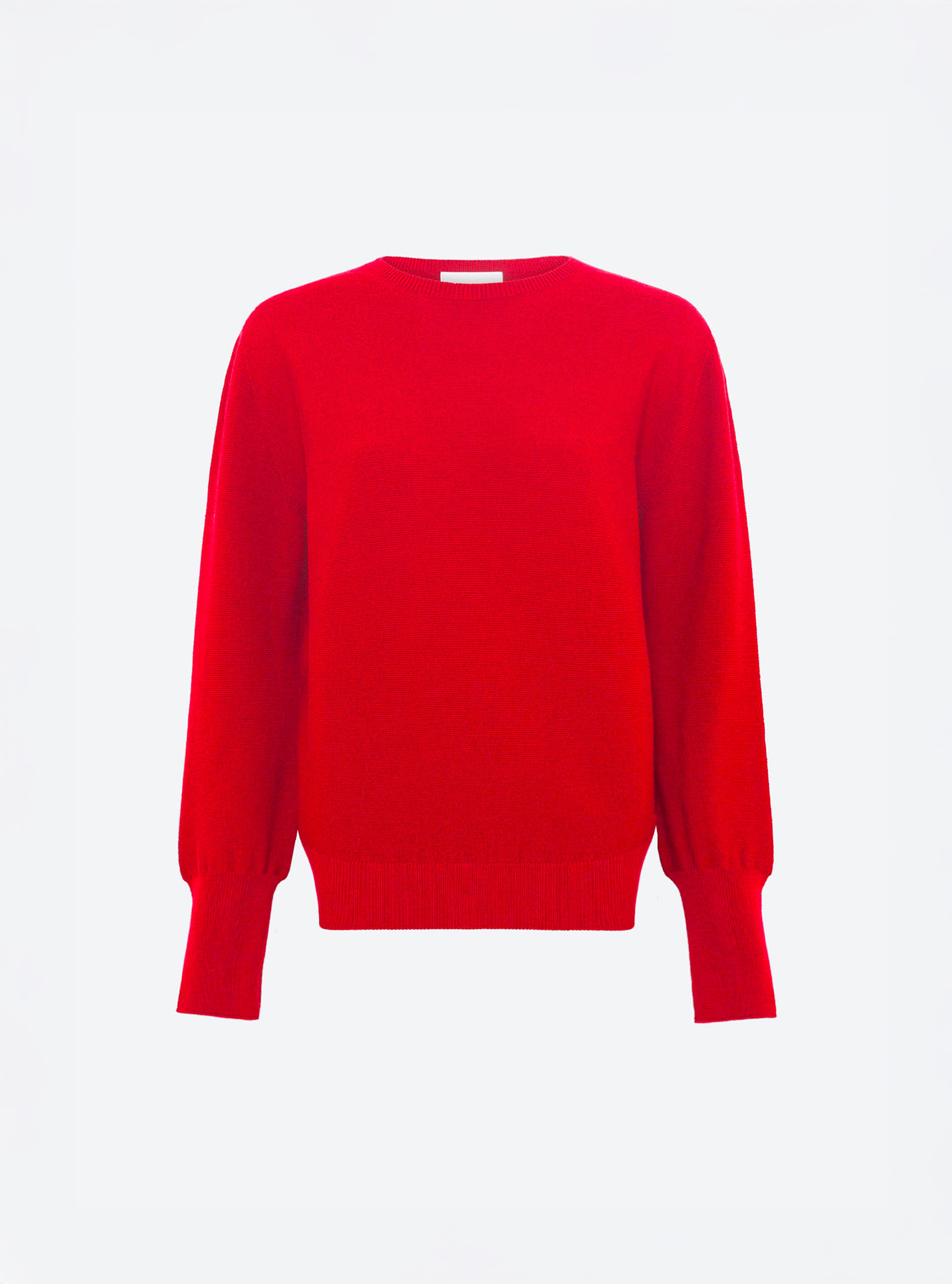 Pull fin col rond rouge lady - Molli_packshot
