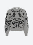 Jacquard knit sweater