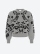 Jacquard knit sweater