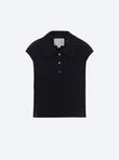 top maille petit col point de riz