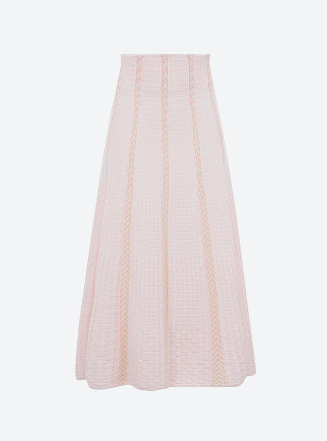 Basket-weave knit skirt - Image principale