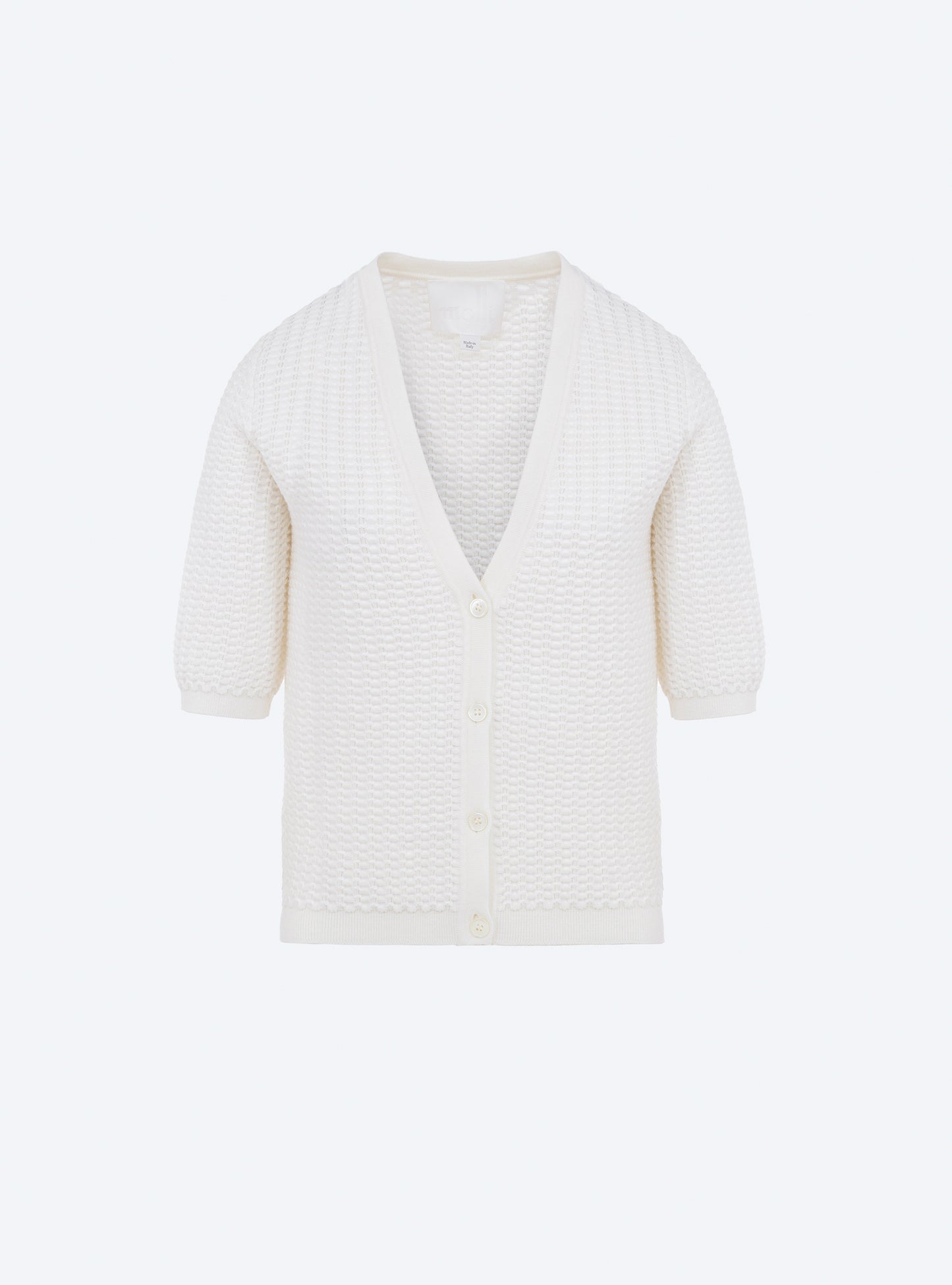 Cardigan V en maille smockée - Molli