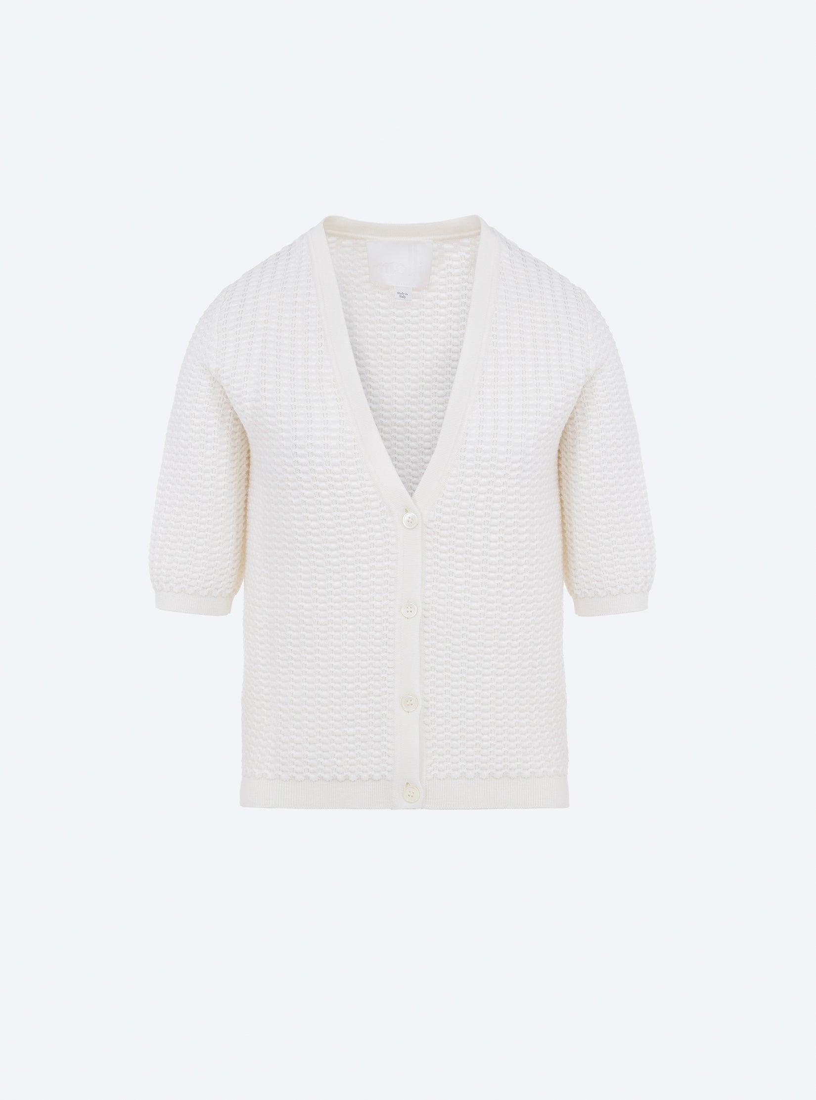 Cardigan V en maille smockée - Molli