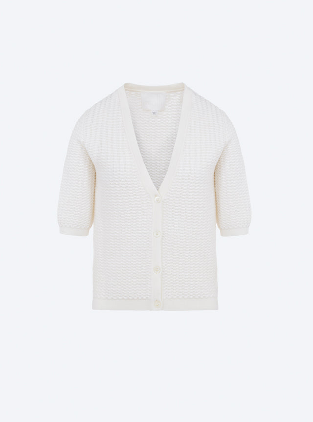 cardigan v maille smockée - Image principale