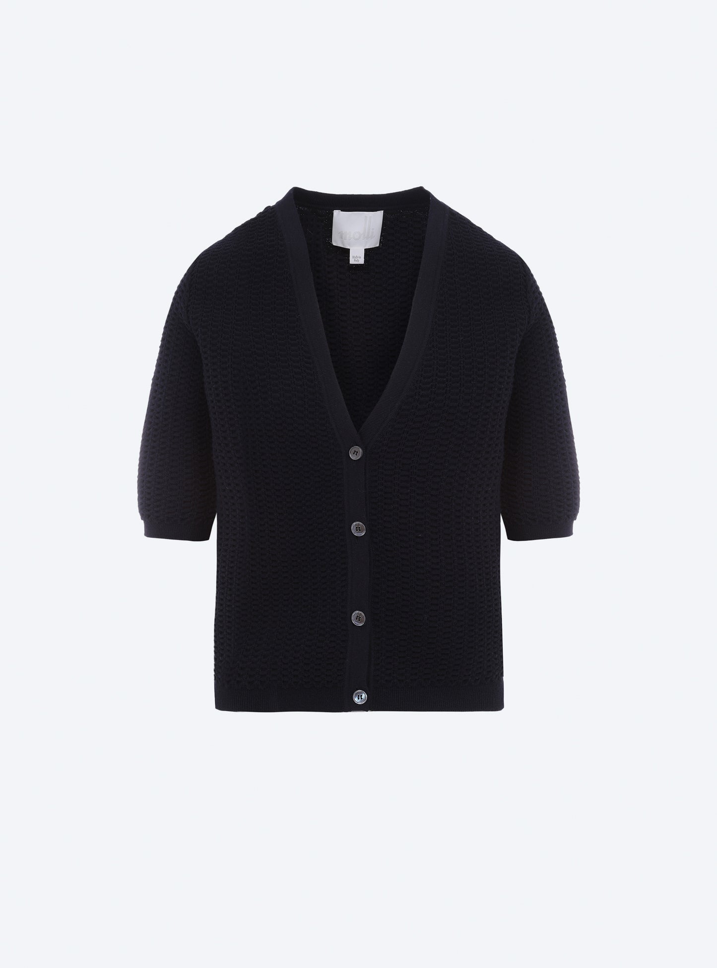 Cardigan V en maille smockée - Molli