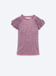 top en maille papier marbré