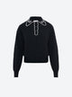 Chemise maille brodée main