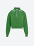 Chemise maille brodée main Matcha Ciel - Molli