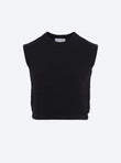 Basket-weave knit top