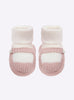 Chaussons à bride bicolores - Vêtement en maille de luxe Molli