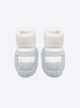 Baby twin-tone slippers with strap