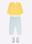 Baby twin-tone slippers with strap