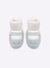Chaussons à bride bicolores - Vêtement en maille de luxe Molli