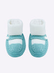Baby twin-tone slippers with strap