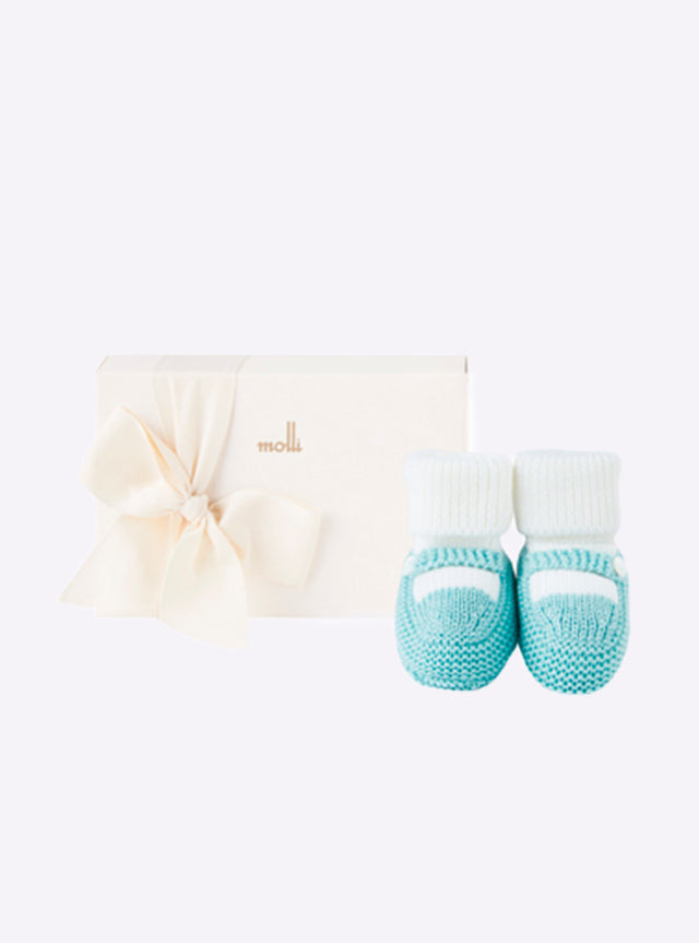 chaussons bébé à bride bicolores - Image principale