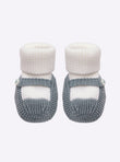 Baby twin-tone slippers with strap