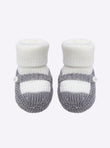 Baby twin-tone slippers with strap