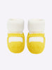 Chaussons à bride bicolores  - Vêtement en maille de luxe Molli
