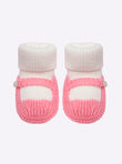 Baby twin-tone slippers with strap
