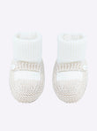 Baby twin-tone slippers with strap