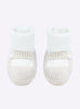 Chaussons à bride bicolores - Vêtement en maille de luxe Molli